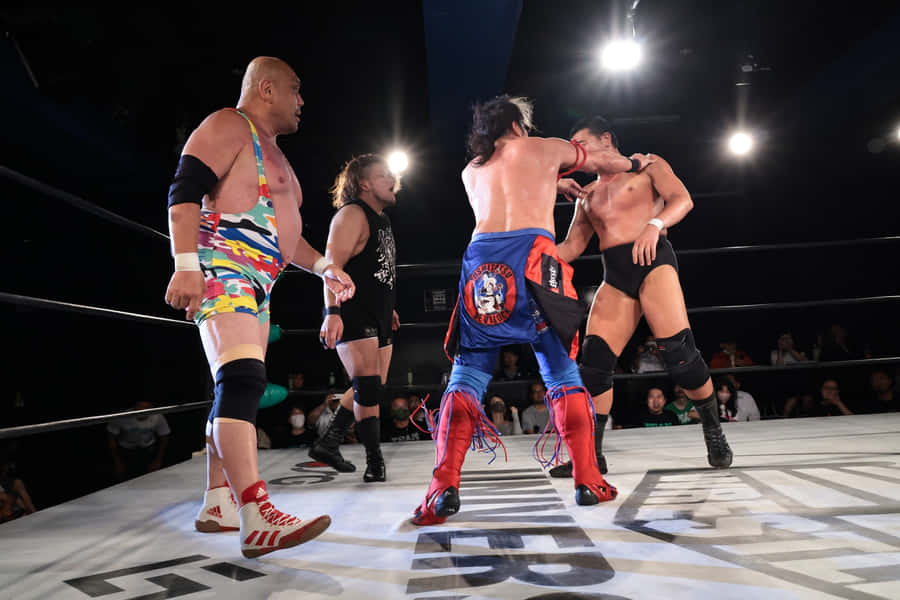 Pro Wrestling Match Intensity Wallpaper