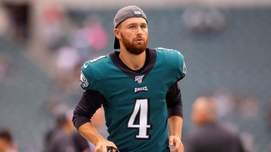 Professional Football Player Number4 Wallpaper