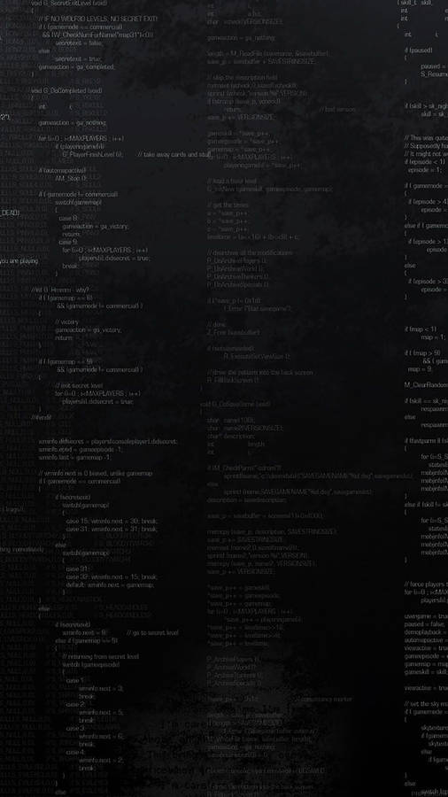 Programming Iphone Codes On Old Screen Wallpaper