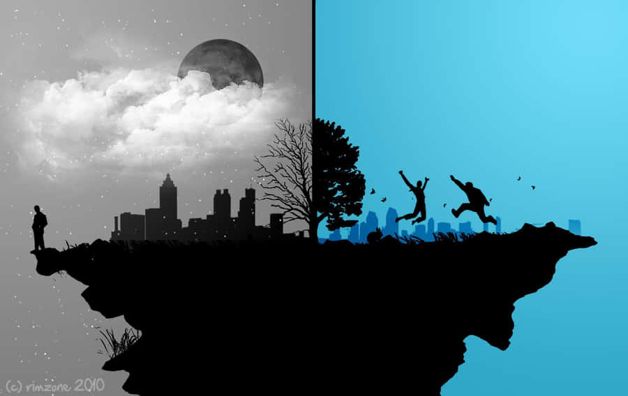 Proper Different World Art Wallpaper