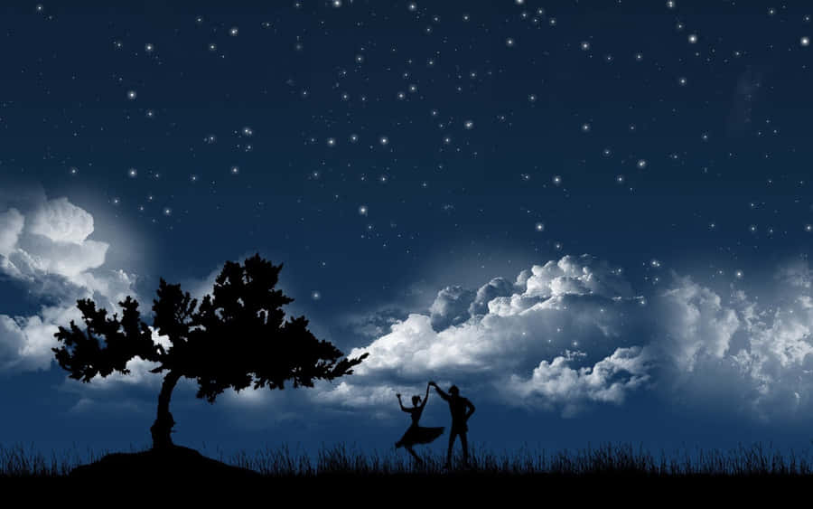 Proper Starry Night Dance Wallpaper