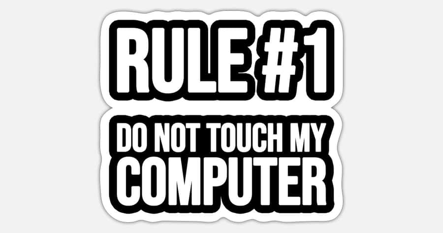 Protect Your Work Desk Wallpaper