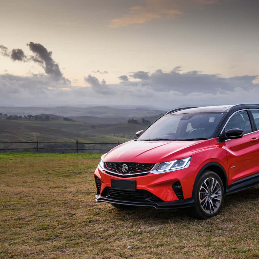 Proton Car On The Open Road Wallpaper