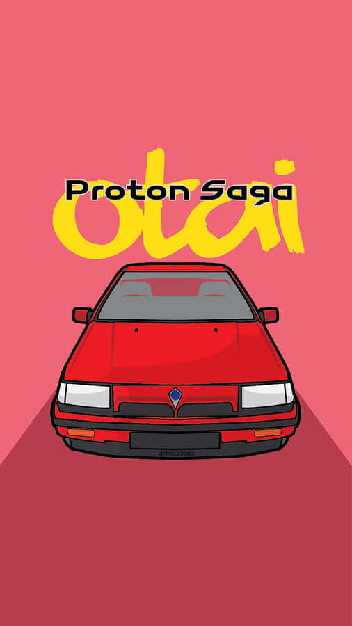Proton Saga Vector Illustration Wallpaper