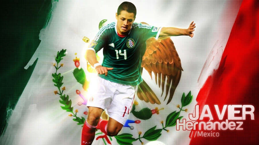 Proud Mexican Players Celebrate After A Big Win Wallpaper