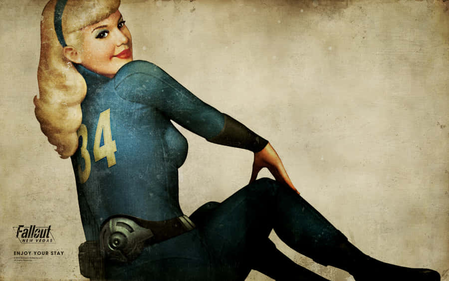 Provocative Fallout New Vegas Poster Wallpaper
