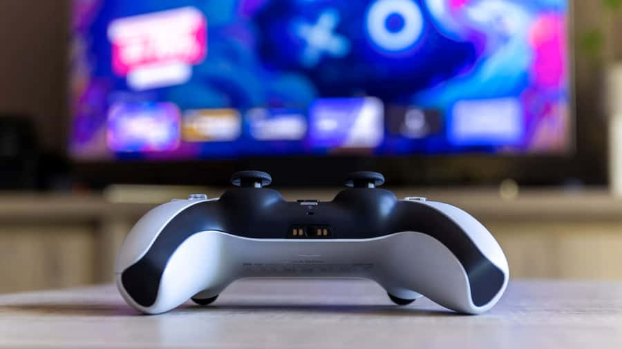 Ps5 Controller Front View Wallpaper