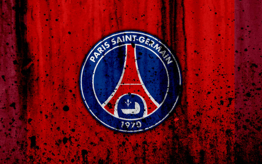 Psg Logo Red Metal Wallpaper
