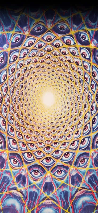 Psychedelic Eye Vortex Trippyi Phone Wallpaper Wallpaper