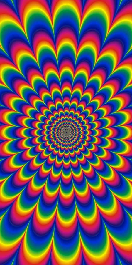 Psychedelic Rainbow Concentric Patterns.jpg Wallpaper