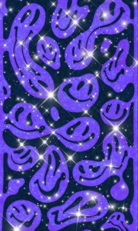 Psychedelic Smiley Face Pattern.jpg Wallpaper