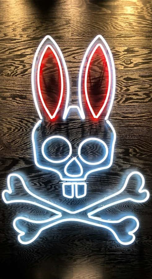 Psycho Bunny Neon Logo Wallpaper