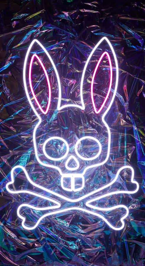 Psycho Bunny Neon Logo Wallpaper