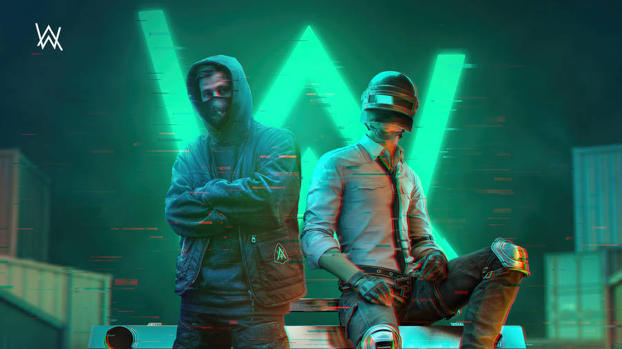 Pubg Avatar 4k Green Neon Wallpaper