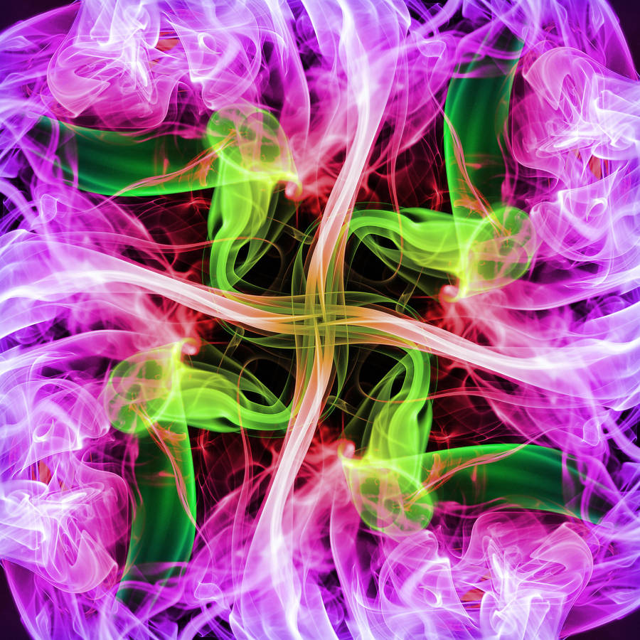 Puff Of Colorful Smoke Wallpaper