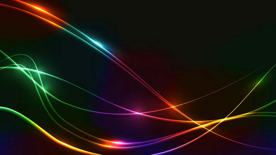 Pulsating Energy - Abstract Neon Artwork Wallpaper