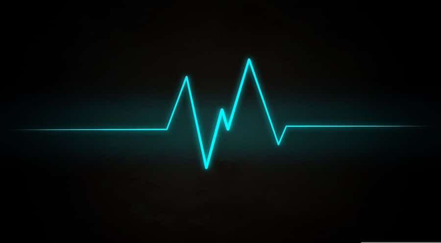 Pulsating Heart Rate Representation Wallpaper