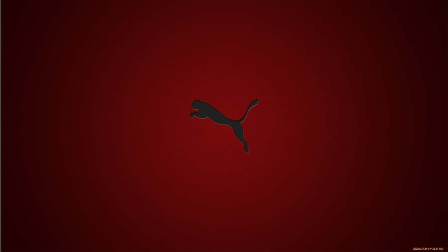 Puma Logo Red Background Wallpaper