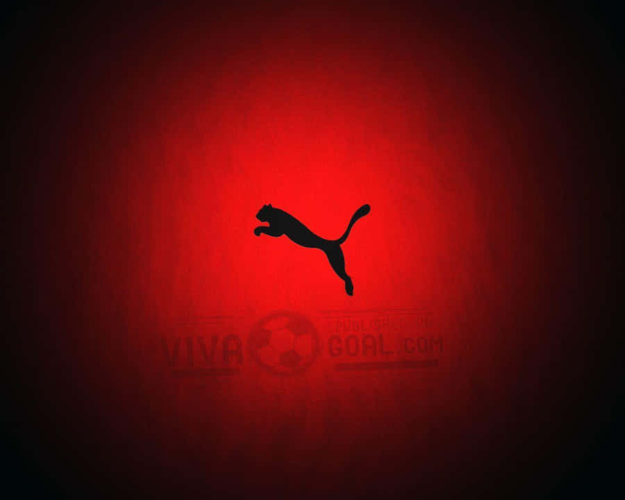 Puma Logo Red Background Wallpaper