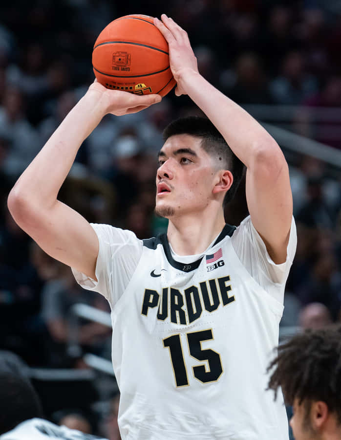 Purdue Basketball Player Free Throw Wallpaper