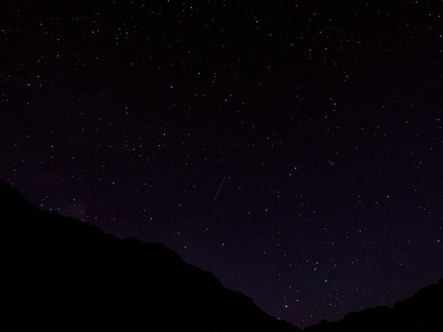 Pure Black Night Sky And Stars Wallpaper