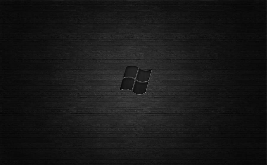 Pure Black Windows Logo Wallpaper