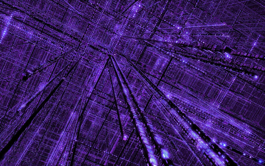 Purple Abstract Matrix Wallpaper