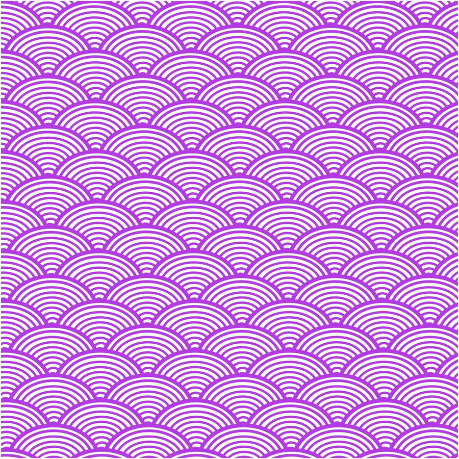 Purple Aesthetic Japanese Waves Wallpaper