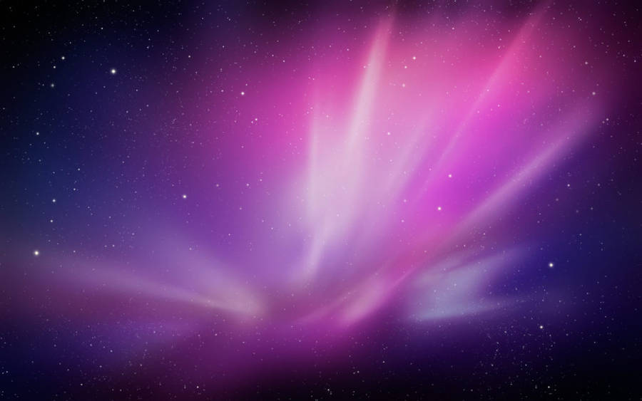 Purple Aurora Lights Mac Os Wallpaper