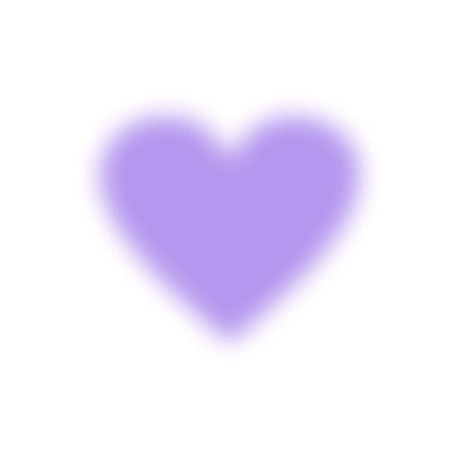 Purple Blurry Heart Wallpaper