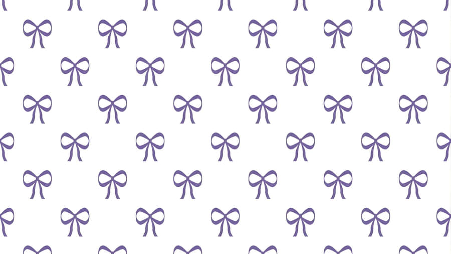 Purple Bow Pattern Design Wallpaper