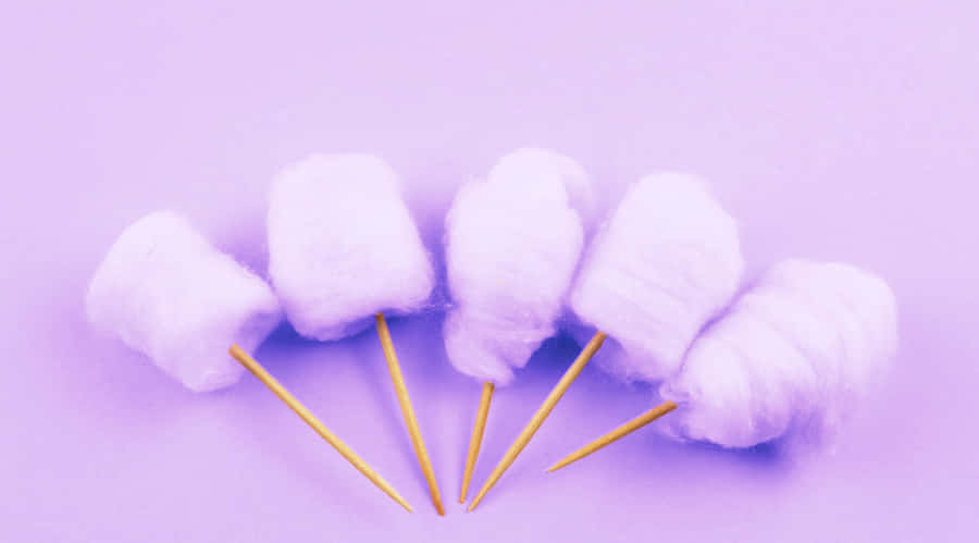 Purple Cotton Candy Concept Wallpaper