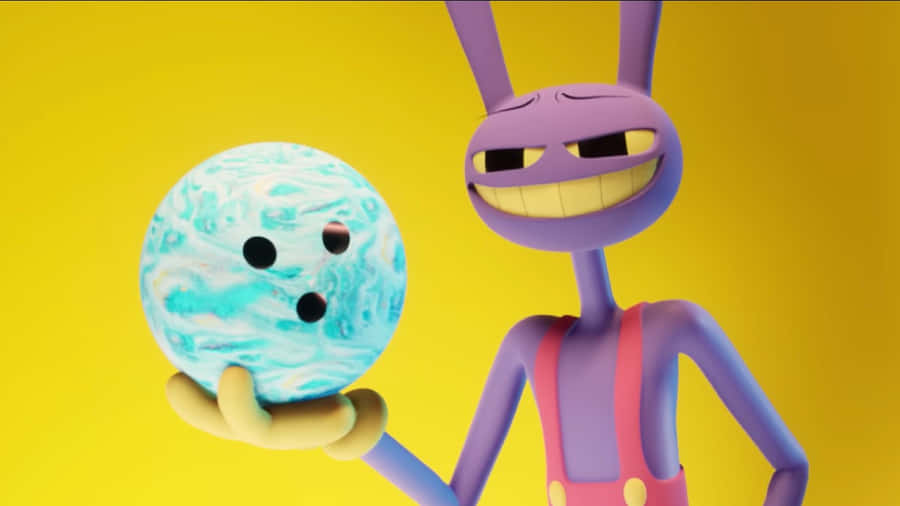 Purple Creature Bowling Ball Smile.jpg Wallpaper