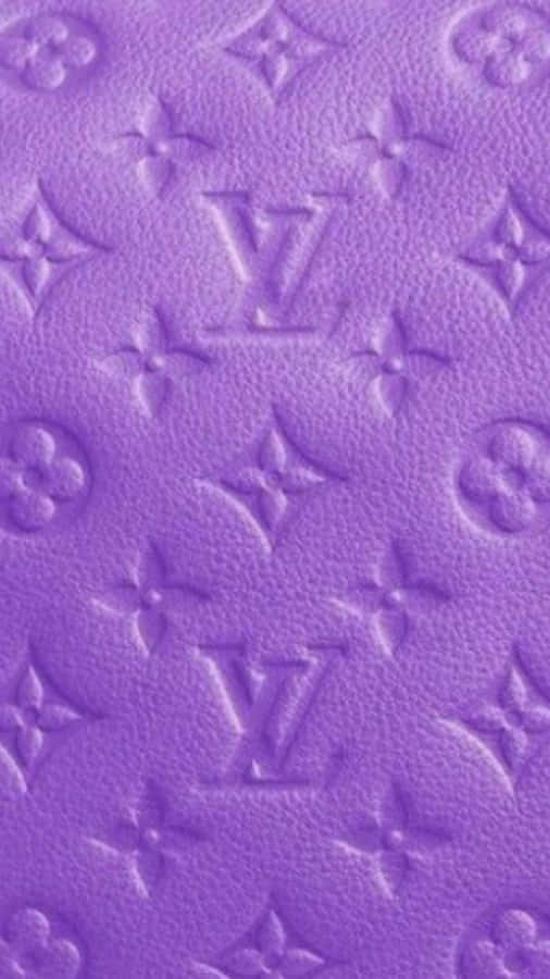 Purple Designer Leather Pattern Wallpaper