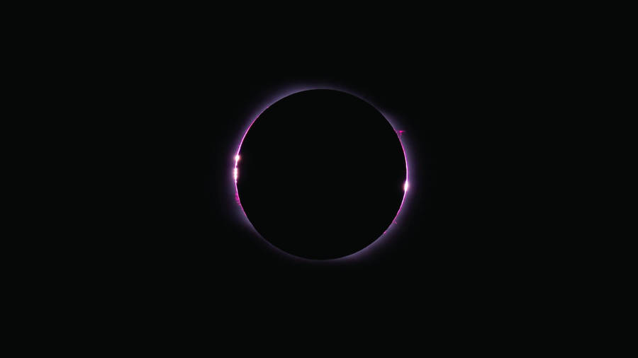 Purple Eclipse Dark Abstract Wallpaper