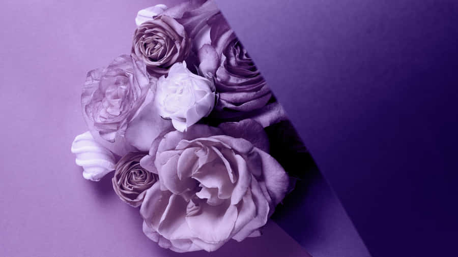 Purple Floral Bouquet Wallpaper