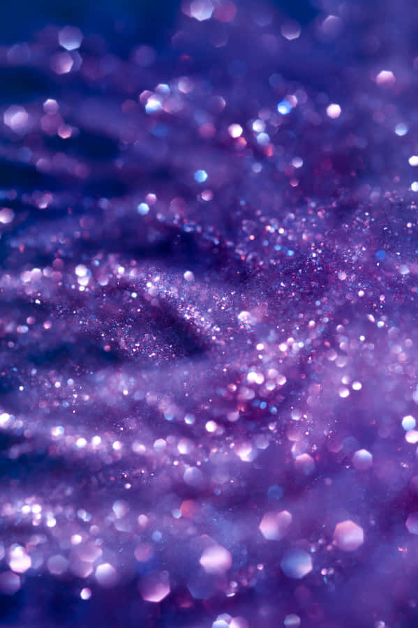 Purple Girly Xmas Bokeh Wallpaper