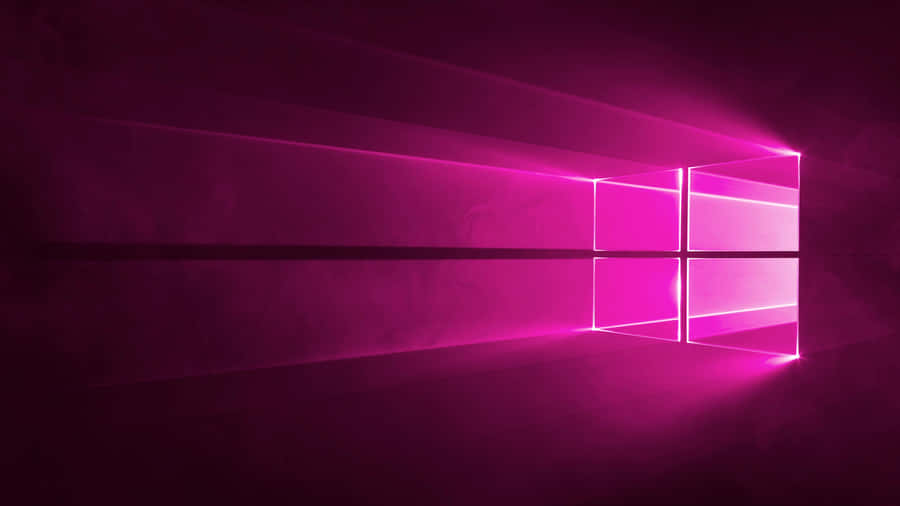 Purple_ Glow_ Windows_10_ Logo Wallpaper