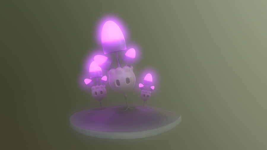 Purple Glowing Morelull Wallpaper