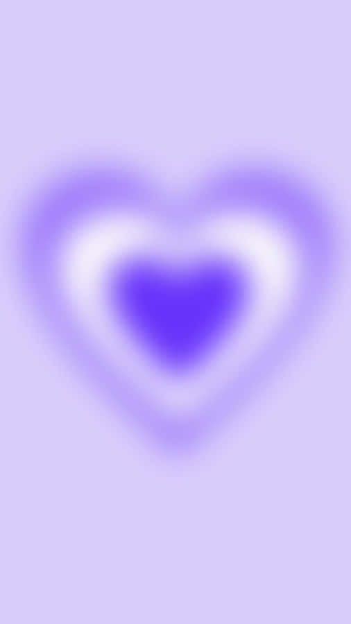 Purple Heart Aura Abstract Wallpaper