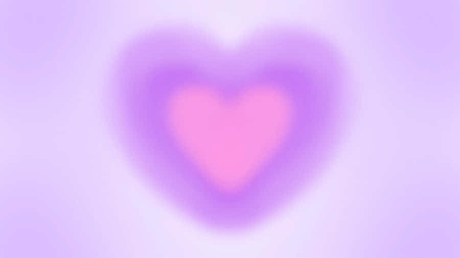 Purple Heart Aura Background Wallpaper