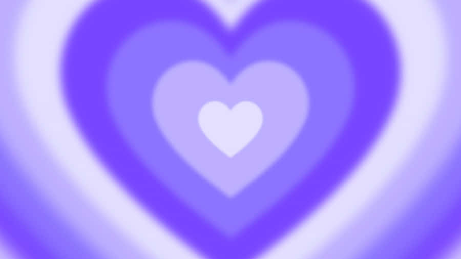 Purple Heart Aura Background Wallpaper