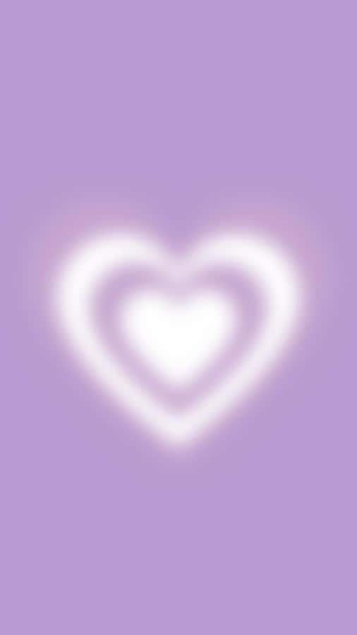 Purple Heart Aura Glow Wallpaper
