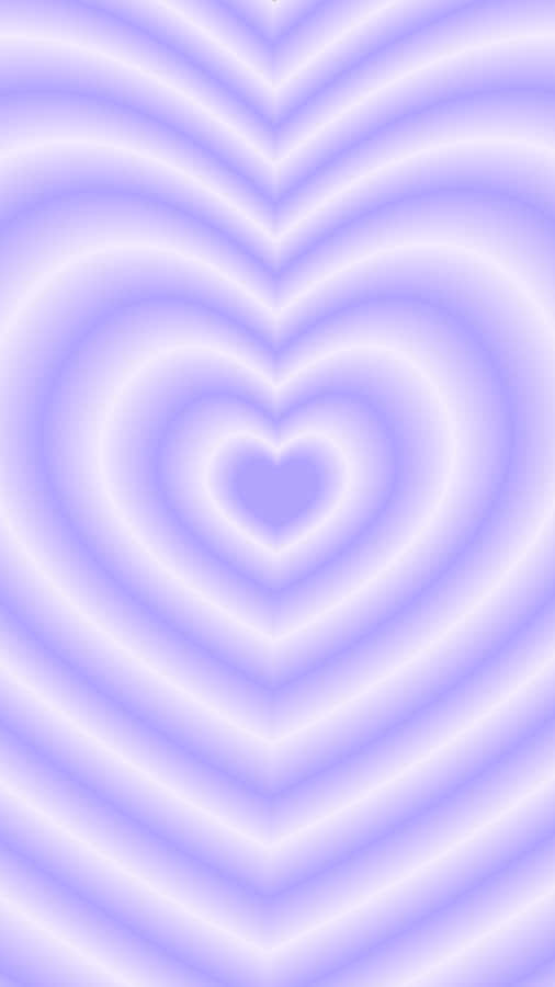 Purple Heart Aura Waves Wallpaper
