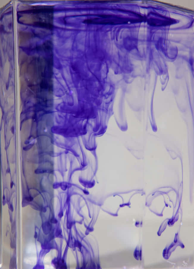 Purple Ink Diffusionin Water Wallpaper