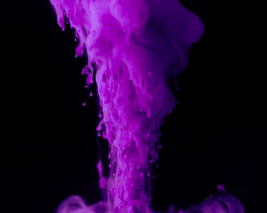 Purple Ink Explosion Abstract Wallpaper