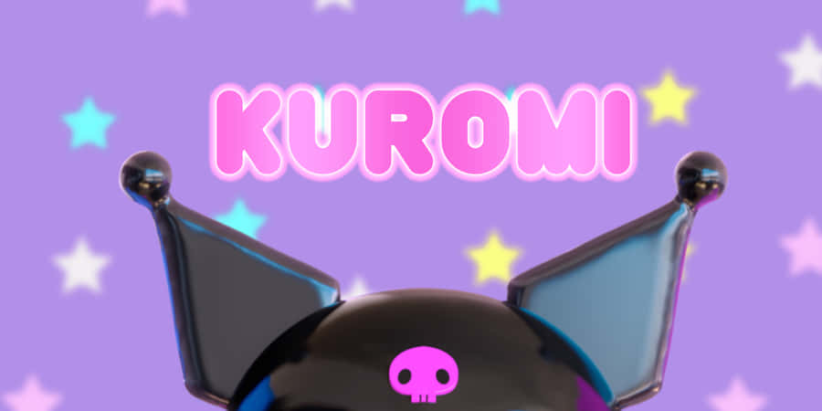 Purple Kuromi3 D Render Wallpaper