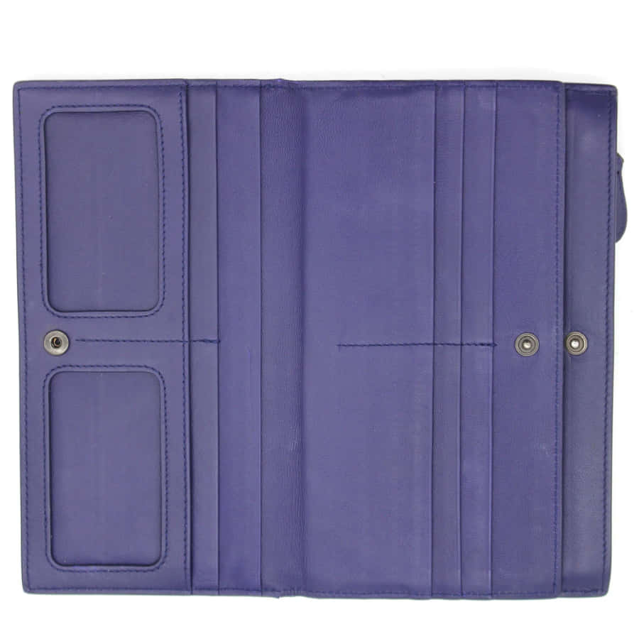 Purple Leather Wallet Open Interior View Wallpaper