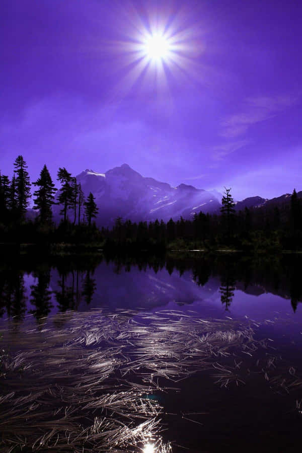 Purple_ Mountain_ Majesty_ Landscape Wallpaper