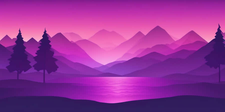 Purple Mountain Majesty Landscape Wallpaper